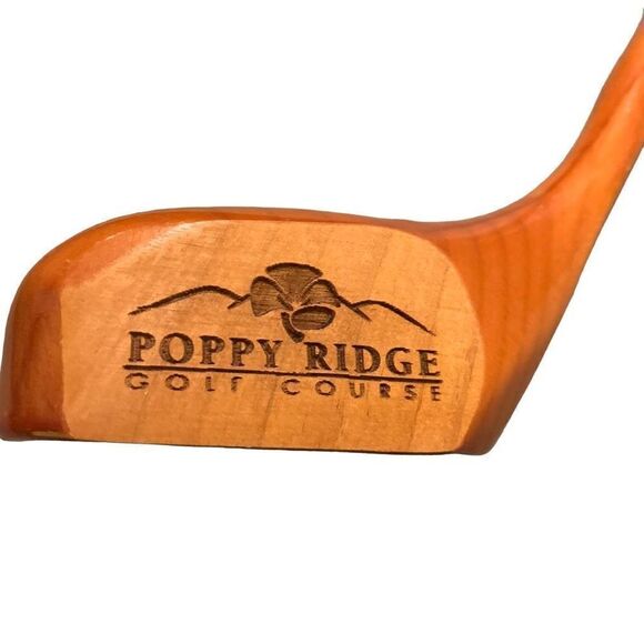 Poppy Ridge Golf Course Wooden Wine Bottle Holder - Picture 2 of 7